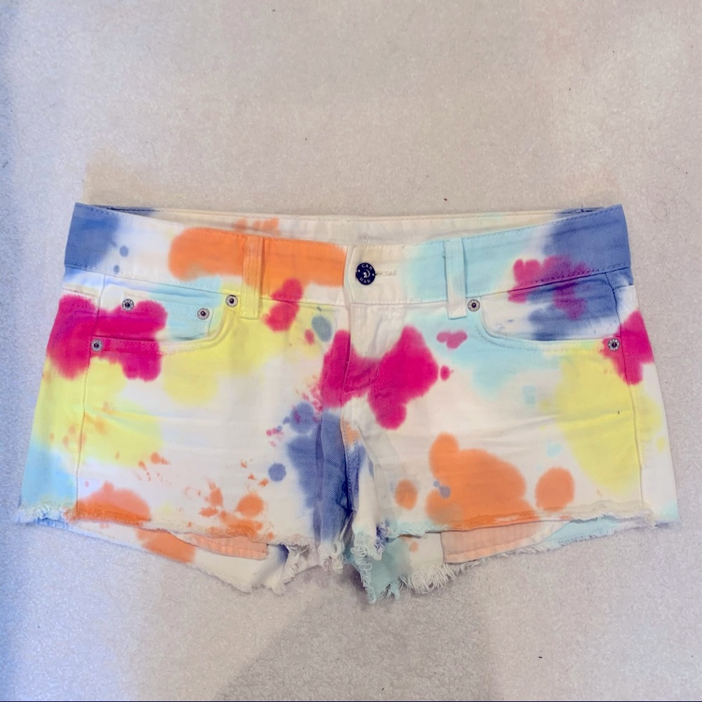 Carmar | Tie Dye Denim Shorts